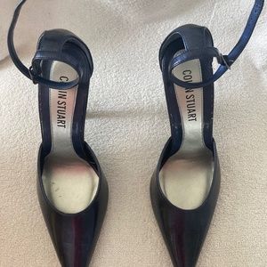 Navy Patent Heels